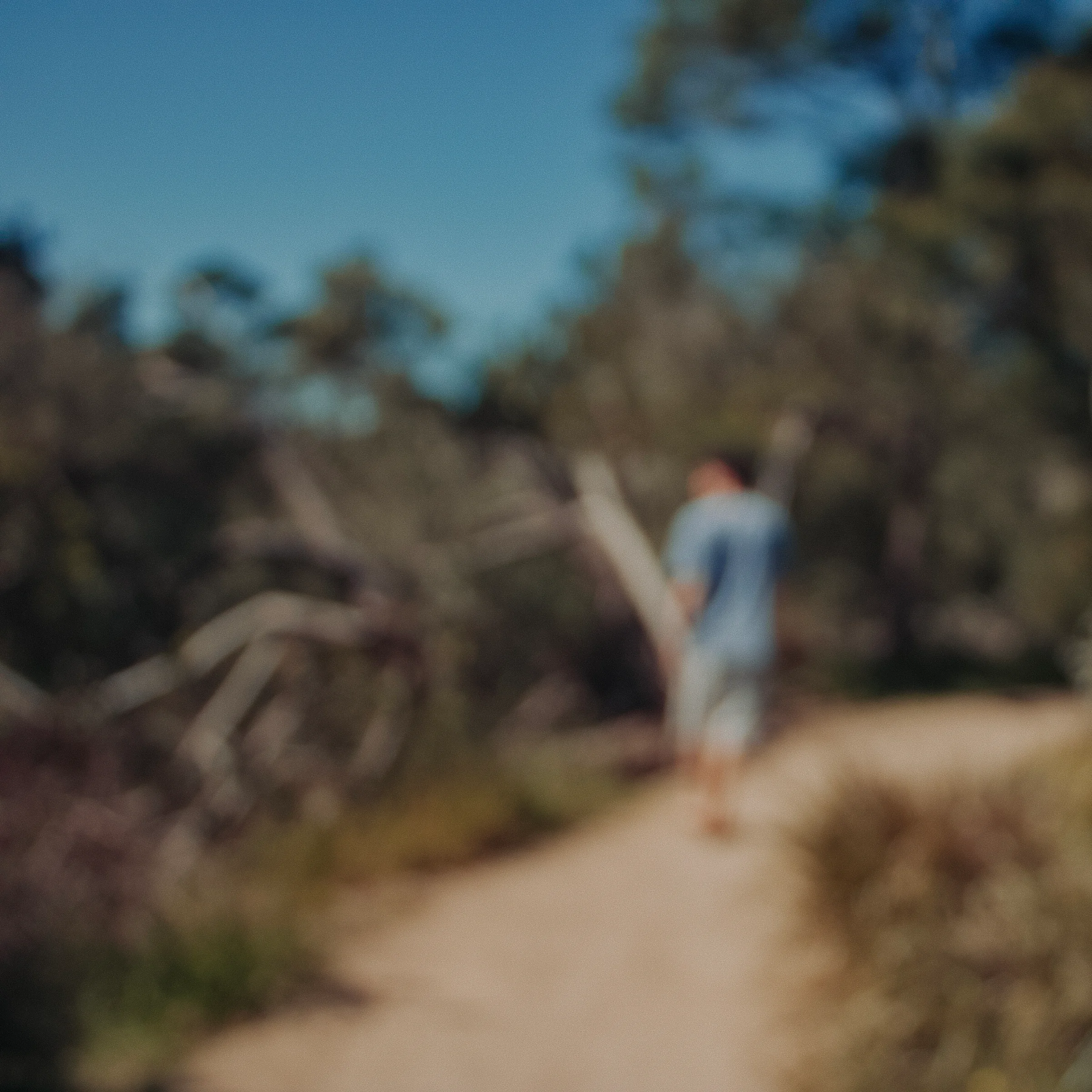 Me (Noah), walking down the forest trail.